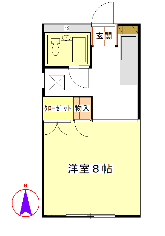 キタイメナーＡの間取り