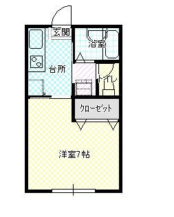 名須川グリーンハイツの間取り