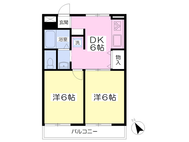 グレースレジデンスカワマゴ２の間取り