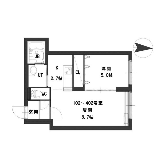 グランメール北円山の間取り