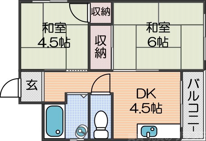 茜マンションの間取り