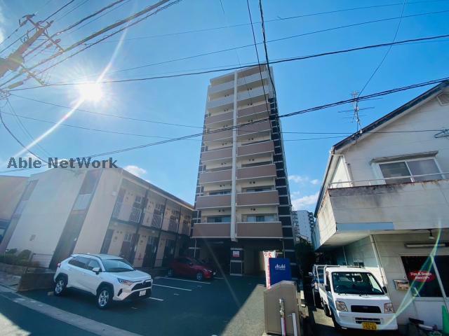 熊本市中央区渡鹿のマンションの建物外観