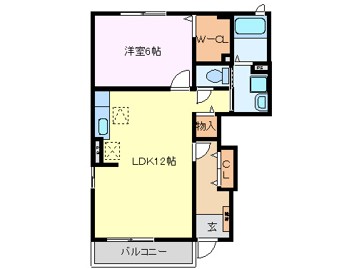 セレーノ　スパッツィオI・Ｂの間取り