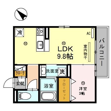 ボナール駅前の間取り