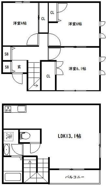 テラスフォレストの間取り