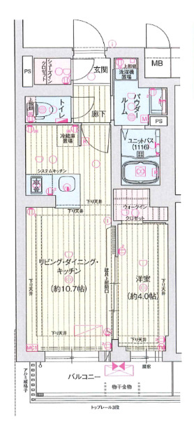 ソルテラス京都東寺HOMAREの間取り