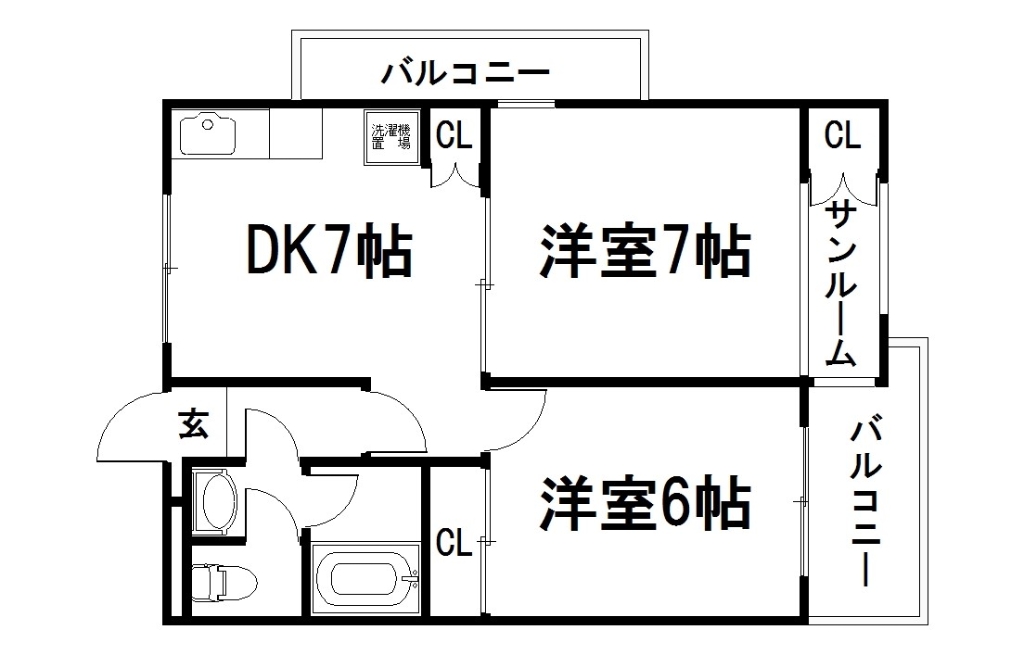 【リバティ岩倉南の間取り】