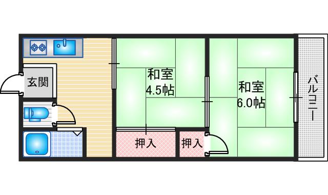 園田ハイムの間取り