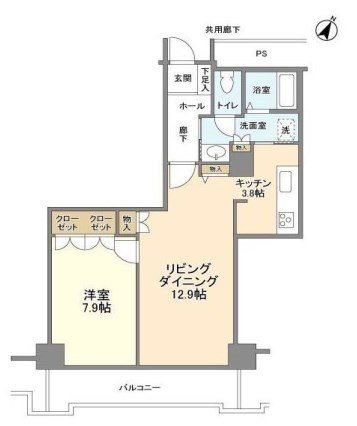 トルナーレ日本橋浜町の間取り