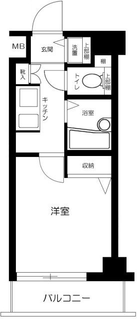 杉並区上高井戸のマンションの間取り