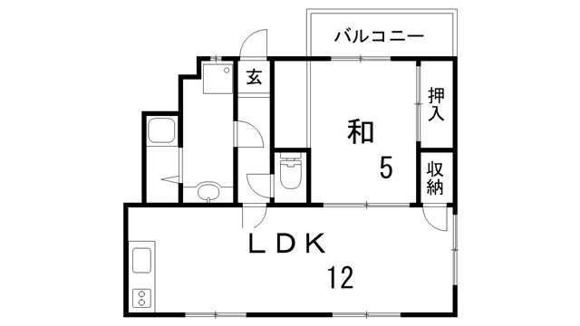 南五葉ハイツの間取り