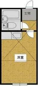 横浜市磯子区洋光台のアパートの間取り