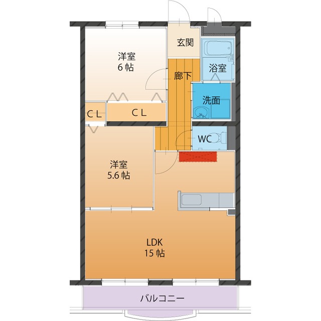 多治見市小泉町のマンションの間取り