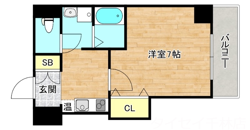 守口市滝井西町のマンションの間取り