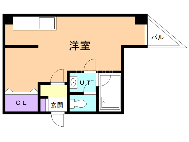 函館市深堀町のマンションの間取り