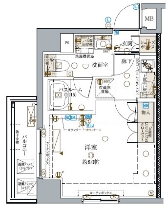 クレヴィスタ大島Iの間取り