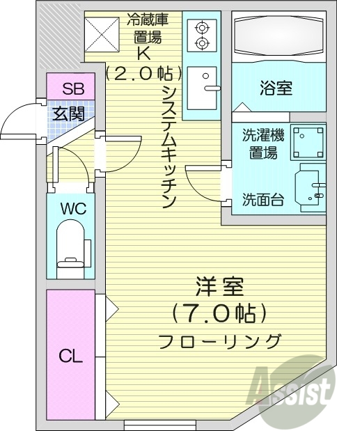 NSI発寒駅前の間取り