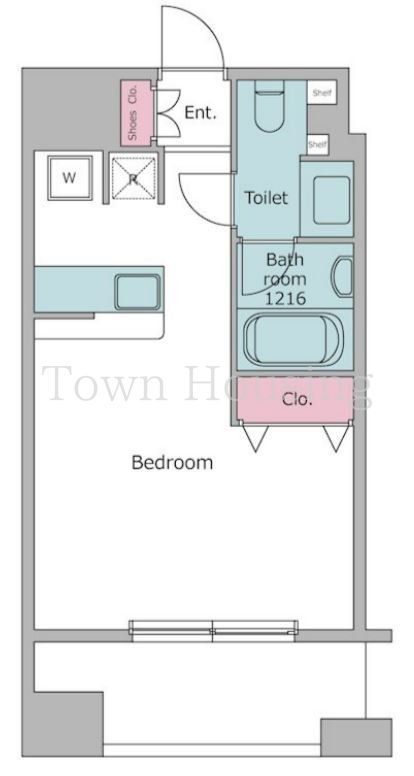 港区東新橋のマンションの間取り