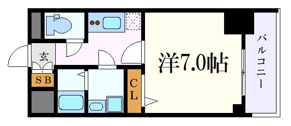 名古屋市中村区中島町のマンションの間取り