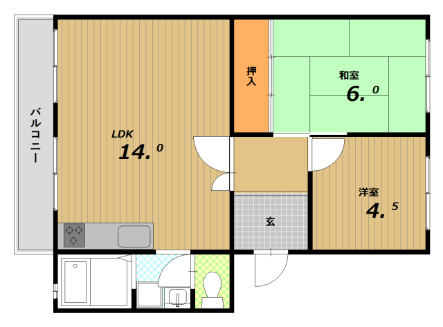 メゾン北鈴の間取り