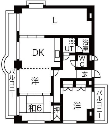 アーバンライフヤマゼンの間取り