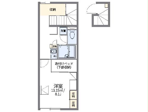 レオパレス篠山の間取り