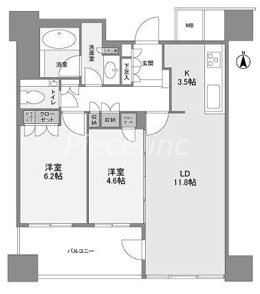 クラッシィタワー淀屋橋の間取り