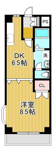 クラウンII津福の間取り