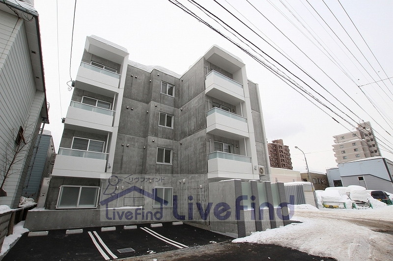 【札幌市豊平区美園一条のマンションの建物外観】