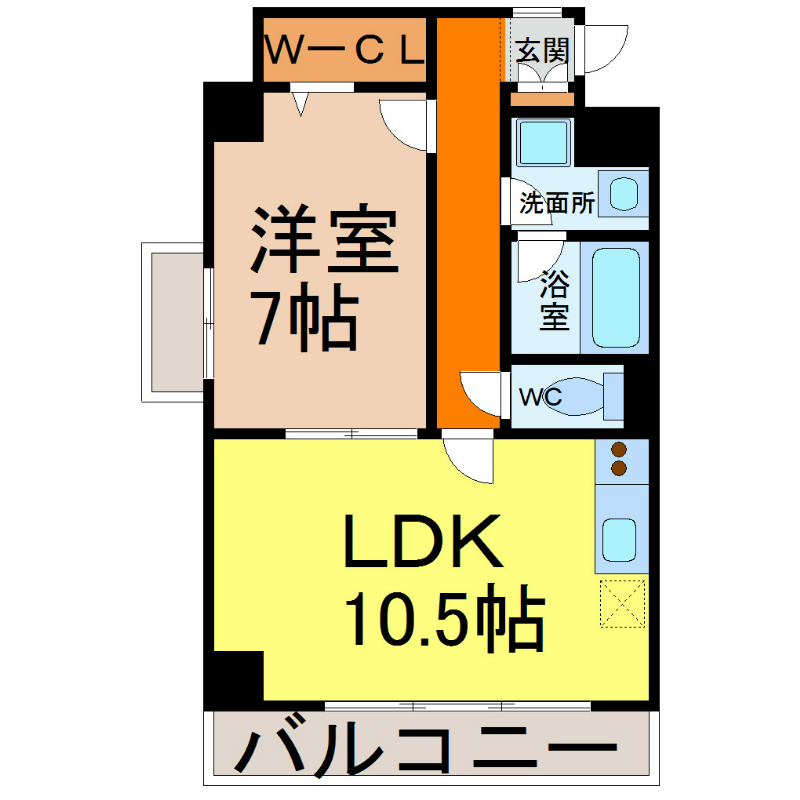 【名古屋市中川区山王のマンションの間取り】