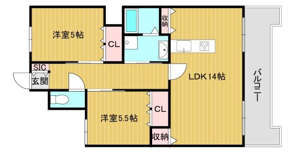 メゾンリリアールの間取り