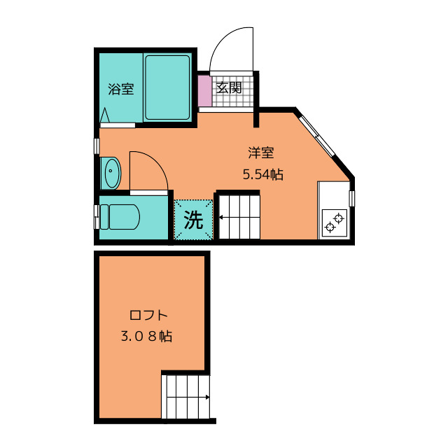 Ｌｉｂｅｒｔａ本前川の間取り