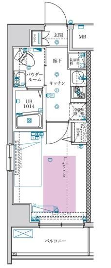 フェルクルールプレスト川崎アリビエの間取り