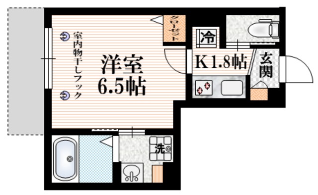 渋谷区代々木のマンションの間取り