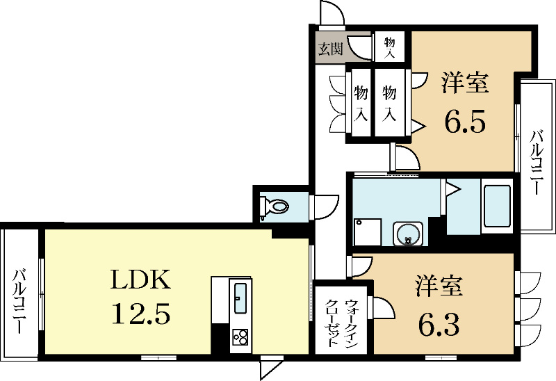 リヴェール久津川の間取り