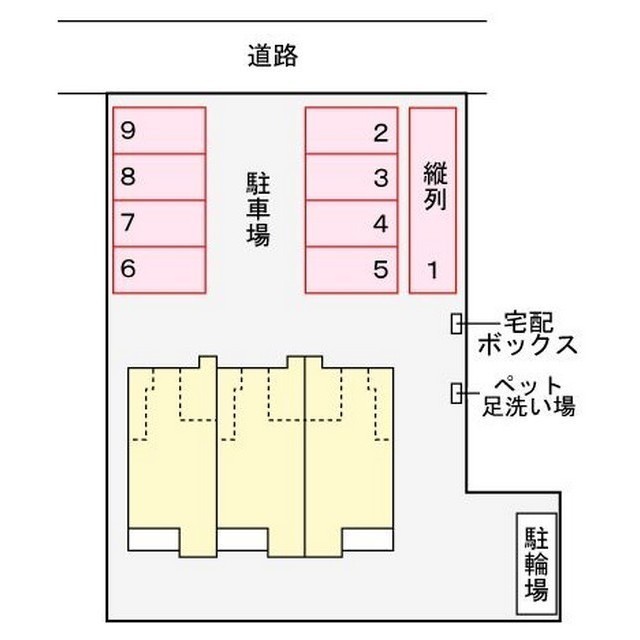 【ゴールドリング船越南の駐車場】