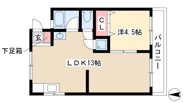 シーズンコート歌里の間取り