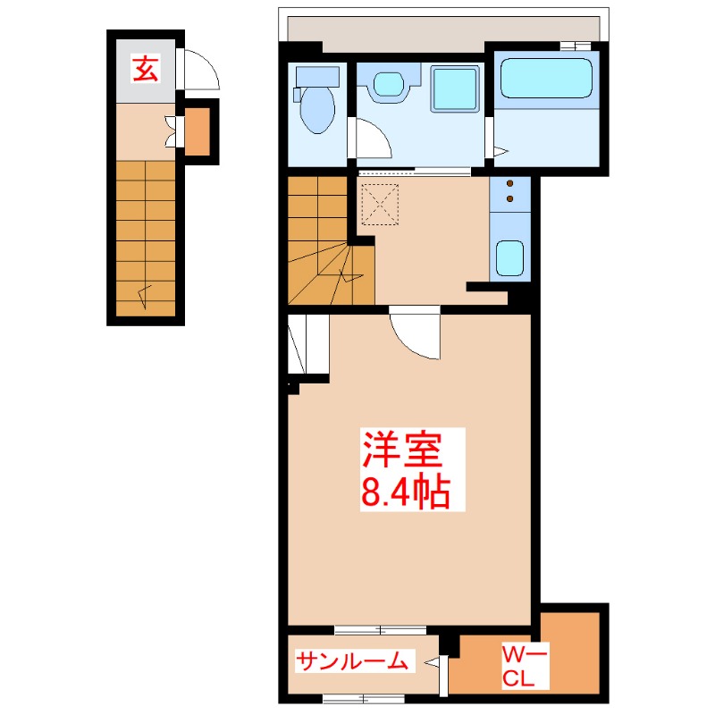 伊集院町徳重アパートの間取り