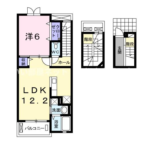 エルベッタ城東の間取り