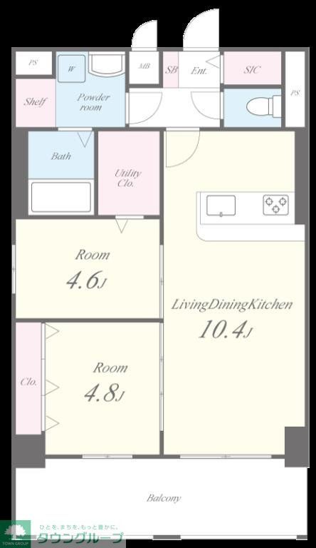 Mys Casetta Hakataの間取り