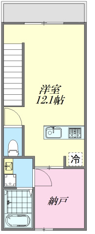 広島市佐伯区吉見園のアパートの間取り