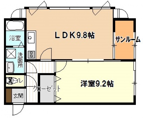 サングリーンIIIの間取り