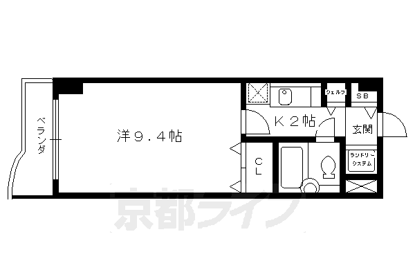 デトムワン銀閣寺道の間取り