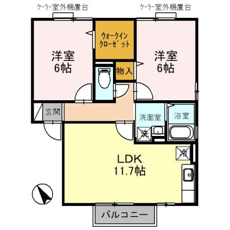 セジュール　サラの間取り