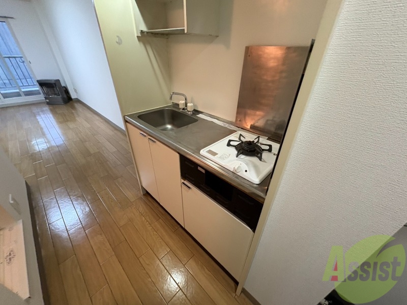 キッチン　ガスコンロが設置されているので購入の必要がありません！