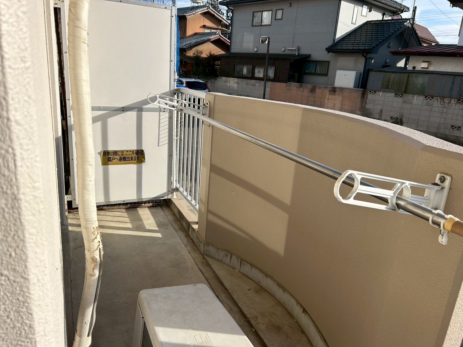 バルコニー　広々バルコニー♪
