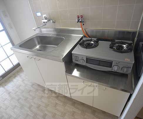 キッチン　自炊する方には嬉しい２口コンロ設置可
