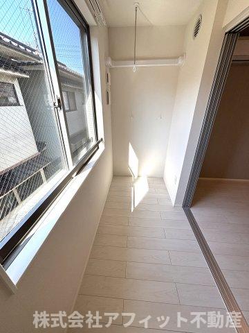 バルコニー　南西向き