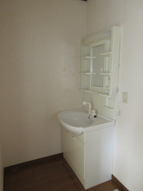 洗面設備　洗面化粧台＋室内洗濯機置き場