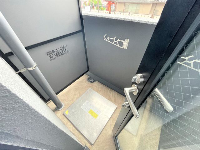 バルコニー　同じタイプの２０１号室の写真です。